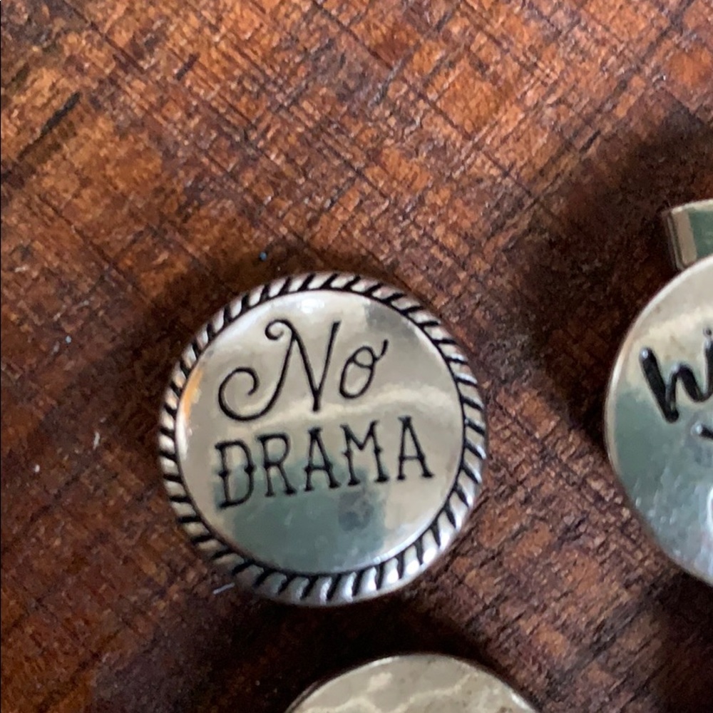 2/$20 Silver Button Pendants - Picture 4 of 7